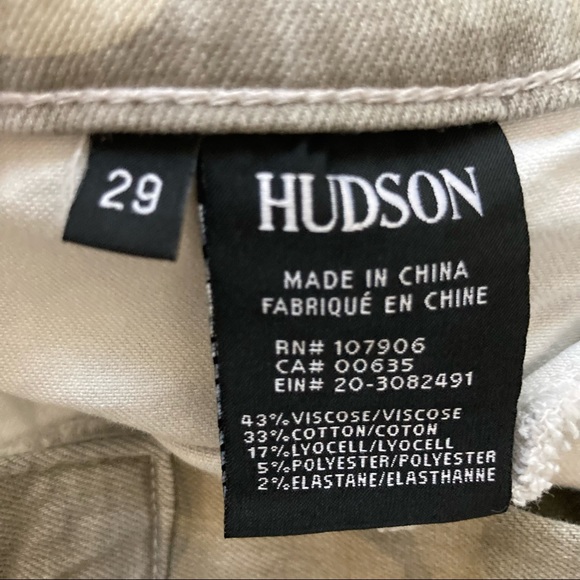 Hudson Women's Nico Midrise Ankle Camo Denim Jeans Size 29 - Picture 8 of 17